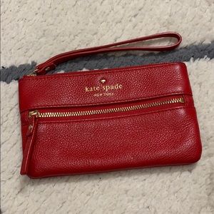 Kate Spade red wristlet